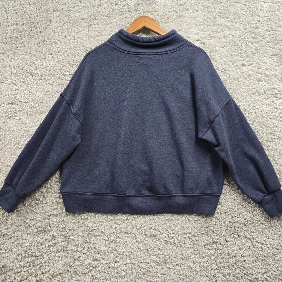 Xirena Sweater Womens Medium Blue Cowl Neck Pullover Long Sleeve Sweatshirt - Picture 7 of 12